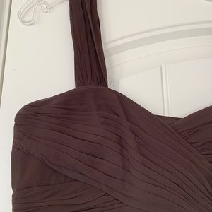 Ann Taylor brown silk dress